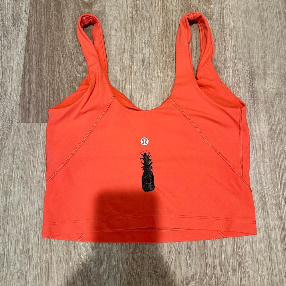 Lululemon athletica Orange Crop Top